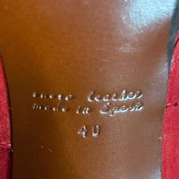 Rare Chie Mihara Red Suede - Picture 8 of 8